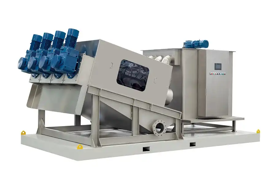 Multi Disk Screw Press Sludge Dewatering Machine